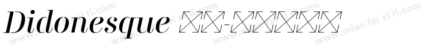 Didonesque 下载字体转换